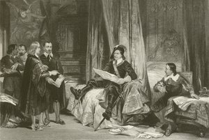 Cromwell Conferring with the Lawyers by after George Cattermole