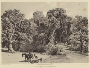 Naworth Castle, Cumberland by after George Cattermole