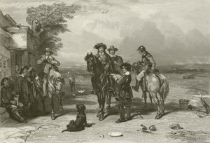 The King on His Journey to the Scots by after George Cattermole