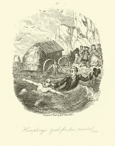 Illustration for Humphry Clinker by after George Cruikshank