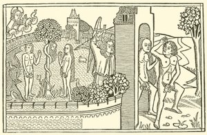 Adam and Eve, The Garden of Eden, The Fall by after German School
