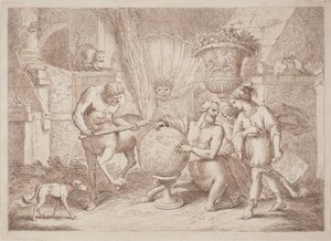 Chiron Teaches Geography to Achilles by after Giovanni Benedetto Castiglione Gaetano Zompini
