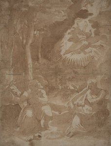 Rest on the Flight into Egypt by after Girolamo Muziano