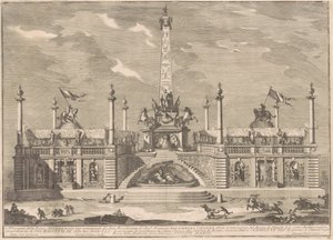 The Prima Macchina for the Chinea of 1758: A "Deliziosa" with Hanging Gardens by after Giuseppe Palazzi Giuseppe Pozzi after Paolo Posi