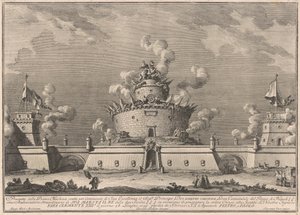 The Prima Macchina for the Chinea of 1759: A Fortress by after Giuseppe Palazzi Giuseppe Vasi after Paolo Posi