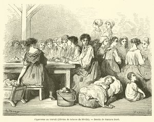 Cigarette Makers at Work, Tobacco Factory of Seville