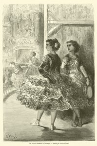 La Amparo Dancing the Fandango by Gustave after Dore