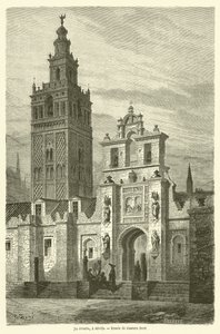 The Giralda, Seville by Gustave after Dore