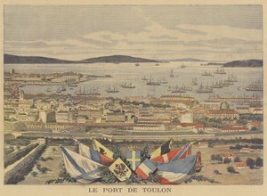 The Port of Toulon by after Henri Meyer