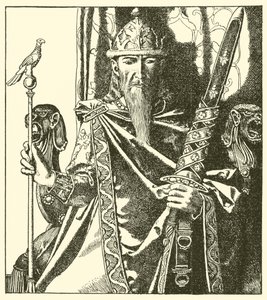 King Mark of Cornwall by after Howard Pyle