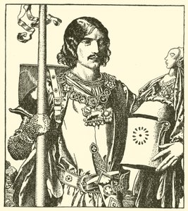 Sir Launcelot of the Lake by after Howard Pyle