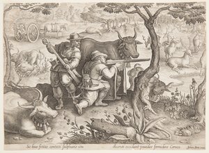 Deer Hunt by after Jan van der Straet, called Stradanus