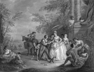 The Fortune Teller by after Jean Baptiste Joseph Pater