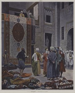 Carpet Seller in Cairo by after Jean Leon Gerome