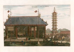 Interior of a Pagoda by after Johannes Nieuhof