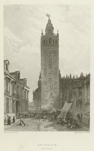 Seville, The Giralda by after John Frederick Lewis