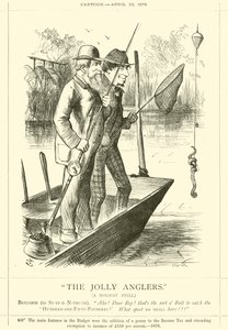 The Jolly Anglers, A Holiday Idyll by after John Tenniel