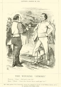 The Winning Stroke by after John Tenniel