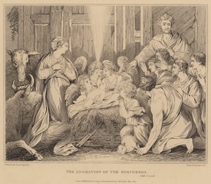 The Adoration of the Shepherds, Luke by after Joshua Reynolds
