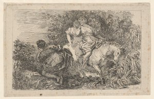 The Flight of Cloelia by after Livio Mehus Jean Honoré Fragonard