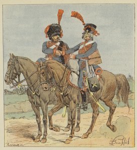 Horse Artillery of the Guard and the Line by after Louis Charles Bombled