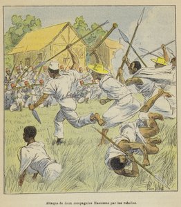 Attack on Two Haoussa Companies by Rebels by after Louis Charles Bombled