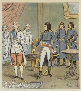 Bonaparte and Count Cobentzel by after Louis Charles Bombled