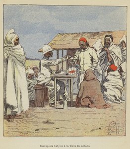 Kabyle Convoyors Visiting the Doctor by after Louis Charles Bombled