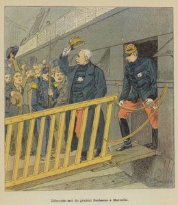 Disembarkation of General Duchesne in Marseille