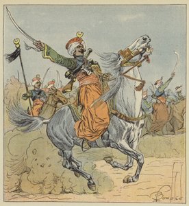 Imperial Guard, Mameluke, Squadron Attached to the Regiment of Horse Hunters by after Louis Charles Bombled