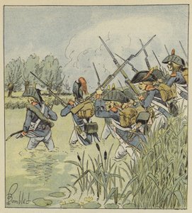The French army crosses the Piave by after Louis Charles Bombled