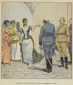 General Duchesne and His Officers at the Bath Ceremony by after Louis Charles Bombled