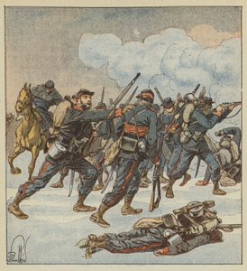 Sergeant Ramus of the Isere Mobiles at the Battle of December 7 by after Louis Charles Bombled