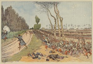 The French Capture the Park of Coulmiers by after Louis Charles Bombled