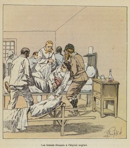 French Wounded at the English Hospital by after Louis Charles Bombled