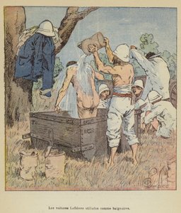 Lefebvre Carts Used as Bathtubs by after Louis Charles Bombled