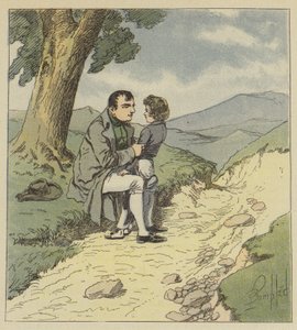 Napoleon and Tristan de Montholon by after Louis Charles Bombled