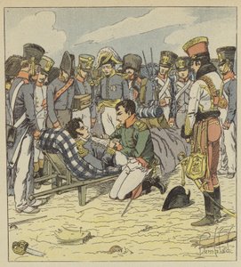 Napoleon and Marshal Lannes dying