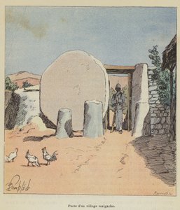 Gate of a Malagasy Village by after Louis Charles Bombled
