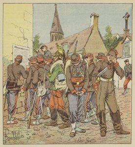 Soldiers of the Loire Army Reading the News of the Capitulation of Metz by after Louis Charles Bombled
