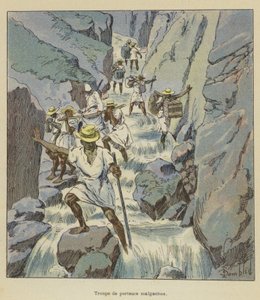 Troop of Malagasy Porters