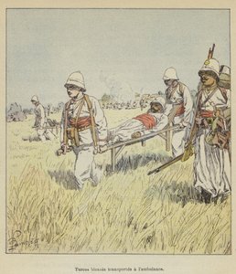 Wounded Turcos Transported to the Ambulance by after Louis Charles Bombled
