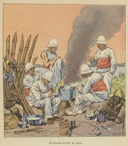 A Bivouac of the 200th Line by after Louis Charles Bombled
