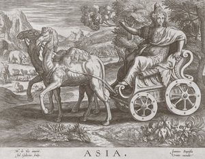 Asia from The Four Continents by after Maarten de Vos