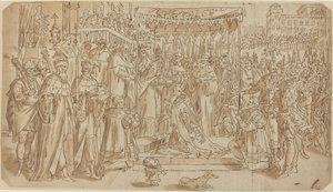 Coronation of the Emperor by after Maarten de Vos