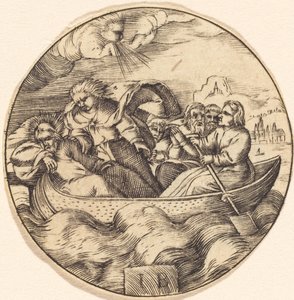 Christ Stilling the Storm by after Master IB