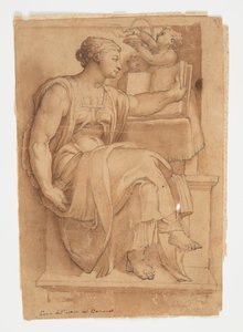 Erythean Sibyl from the Ceiling of the Sistine Chapel, after Michelangelo by after Michelangelo Buonarroti