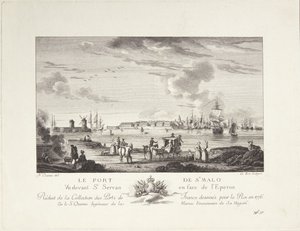 Port of St. Malo by after Nicolas Marie Ozanne