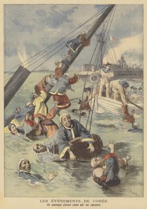 A Chinese Ship Sunk by the Japanese off Korea by after Oswaldo Tofani