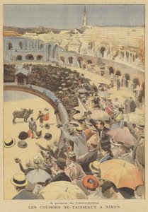 Bullfight in the Roman Amphitheatre of Nimes